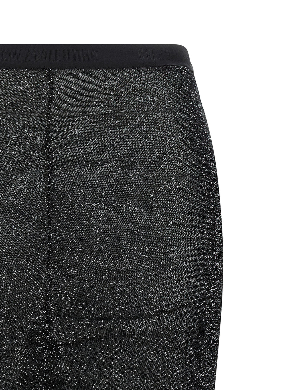 Valentino Garavani Black Viscose Midi Skirt