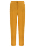 Herno Orange Linen Casual Pants