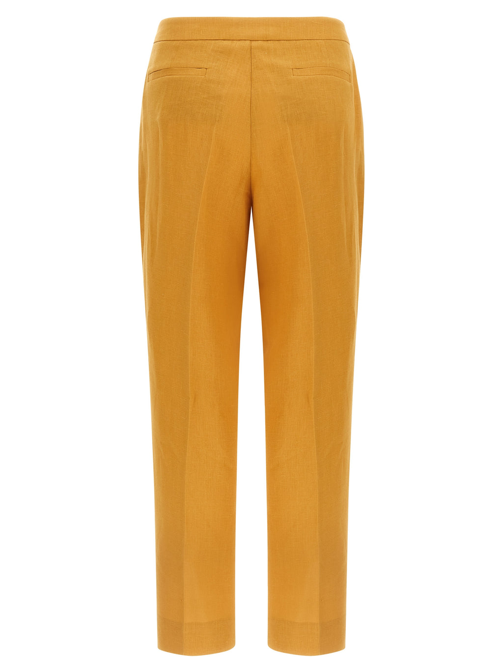 Herno Orange Linen Casual Pants