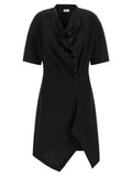 Lemaire Black Cotton Midi Dress