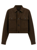 Lemaire Brown Cotton Denim Jacket