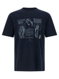 Brunello Cucinelli Blue Cotton T-Shirt