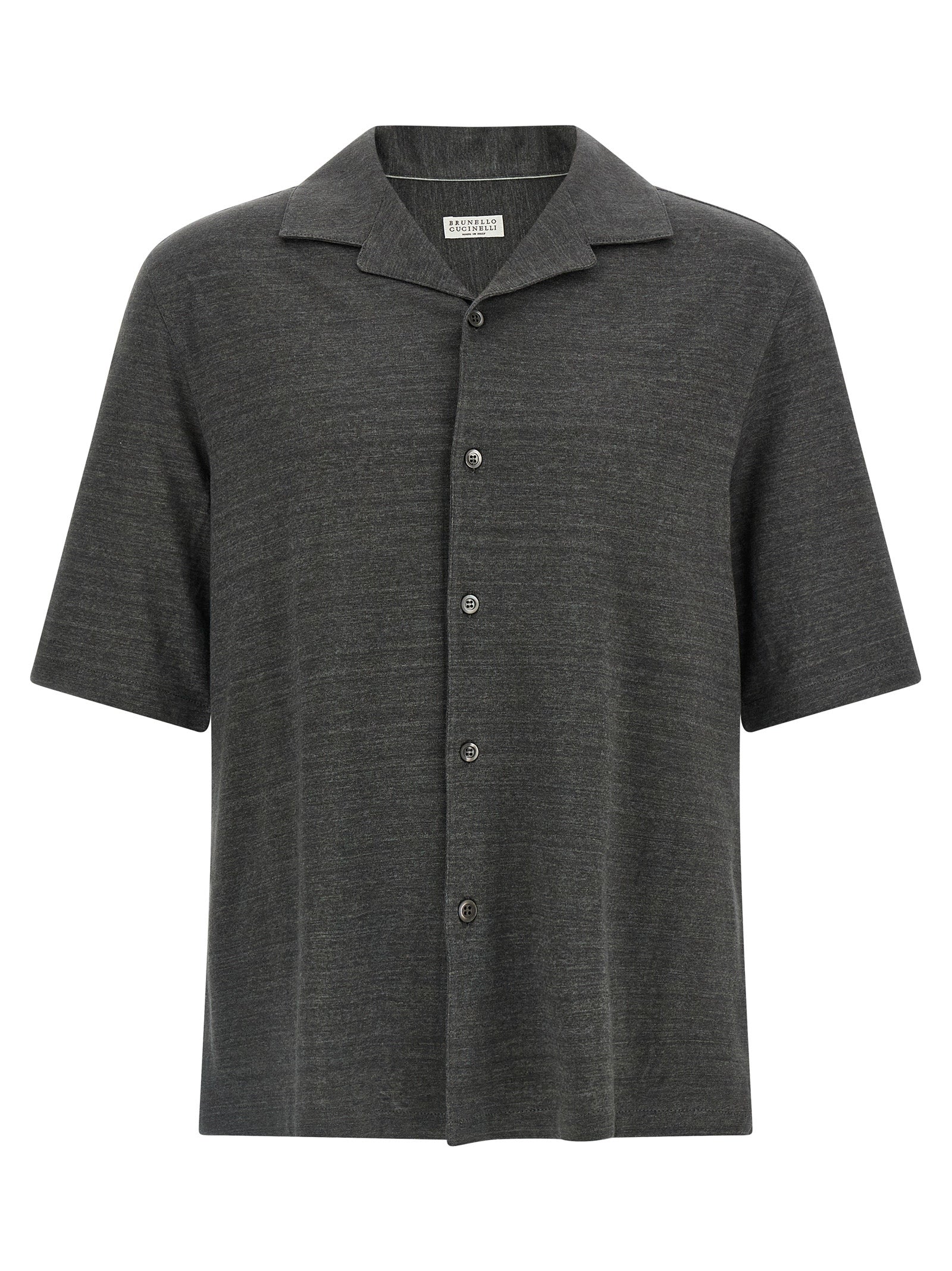 Brunello Cucinelli Gray Linen Blouse