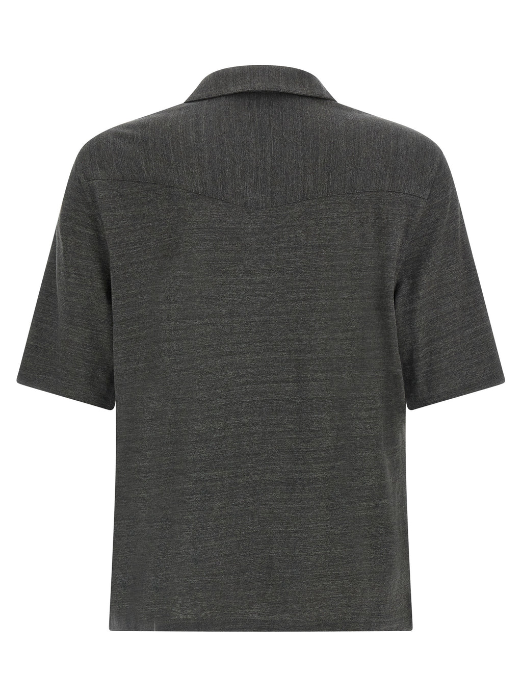Brunello Cucinelli Gray Linen Blouse