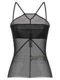 Rick Owens Black Nylon Sleeveles T-Shirt