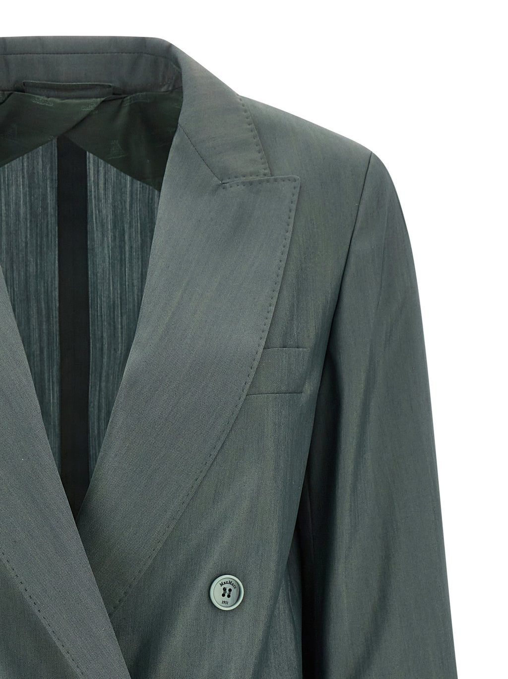 Max Mara Bicolor Virgin Wool Blazer