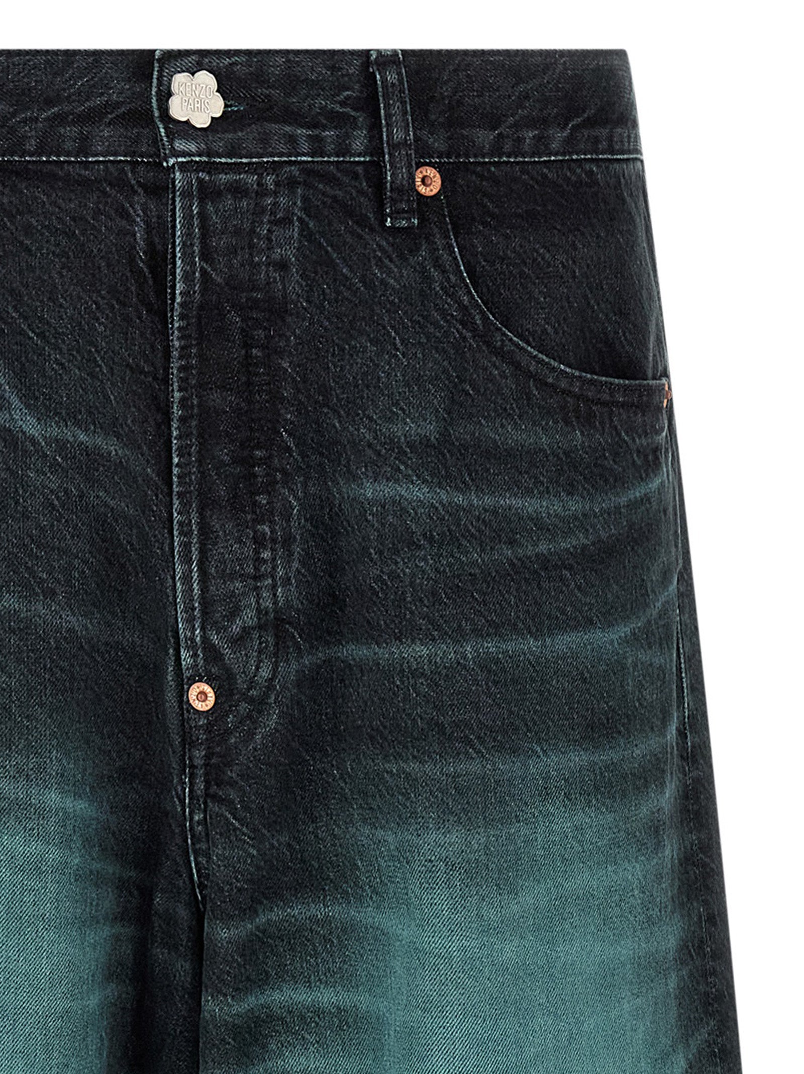 Kenzo Blue Cotton Jeans Denim