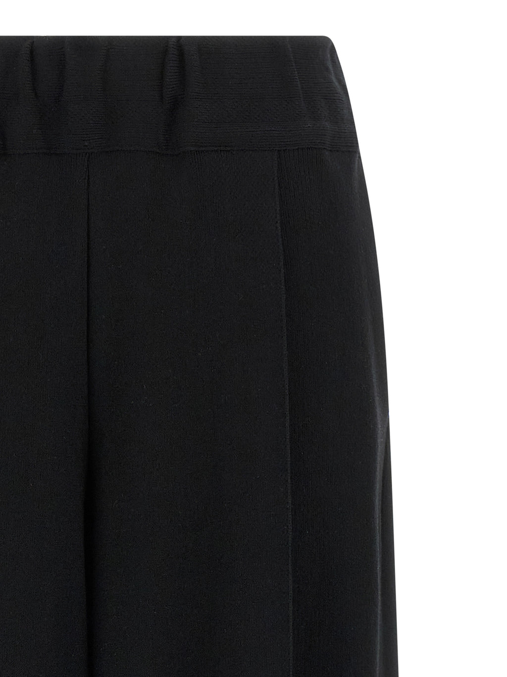 Issey Miyake Black Cotton Casual Pants