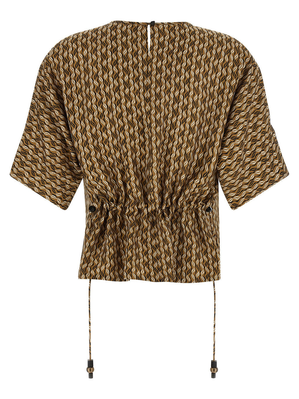 Max Mara Brown Silk Blouse