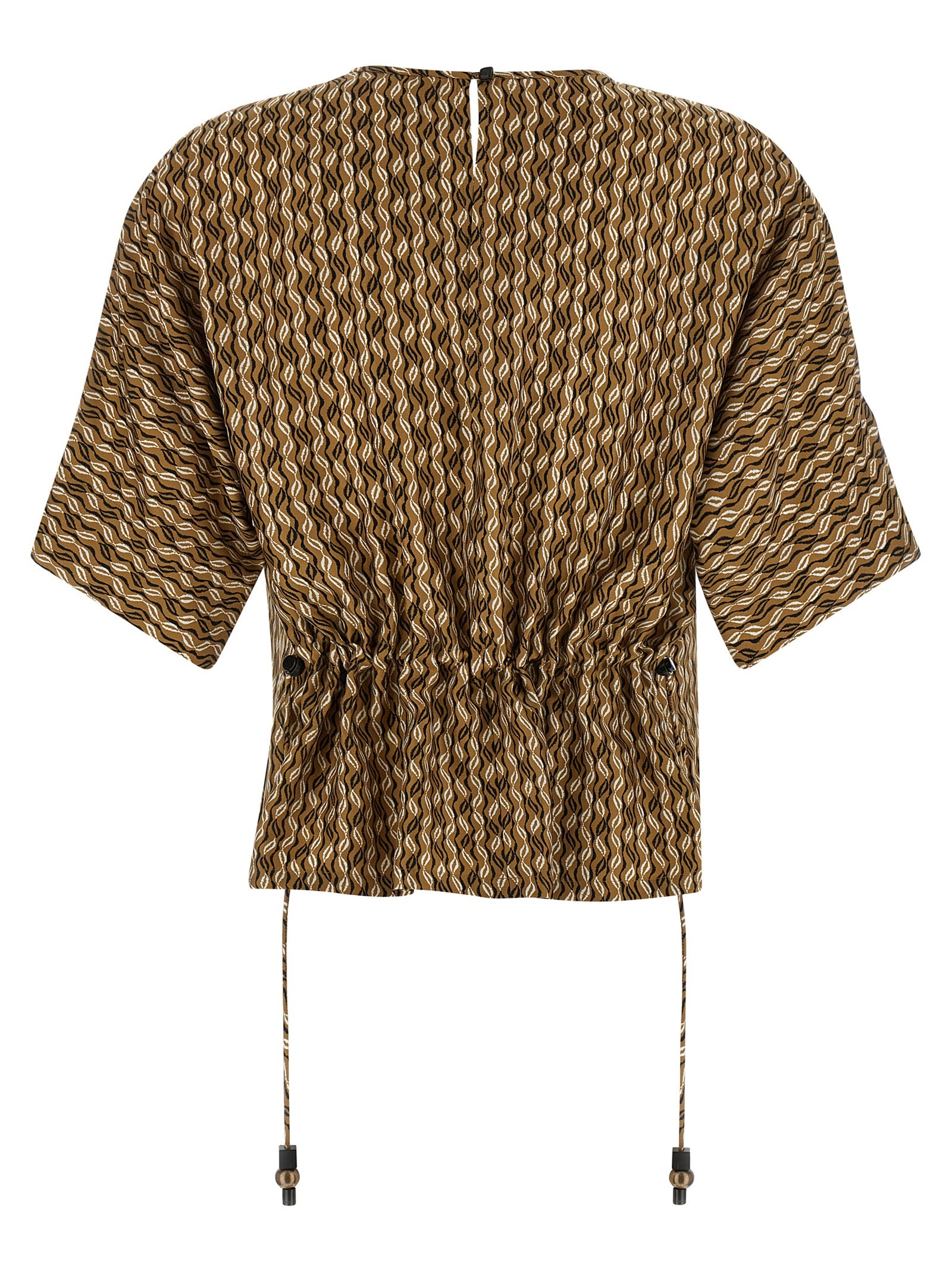 Max Mara Brown Silk Blouse