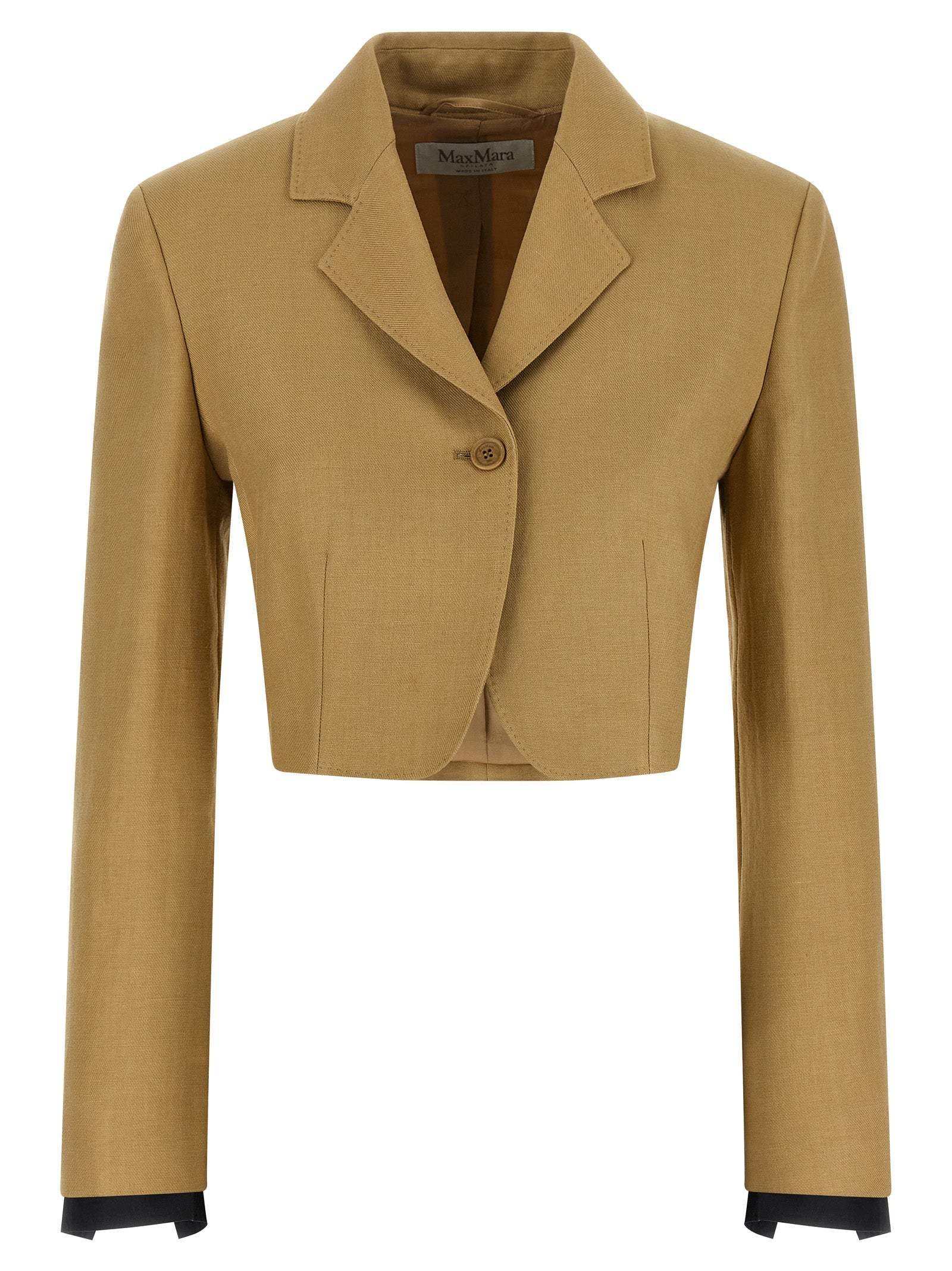 Max Mara Beige Linen Blazer