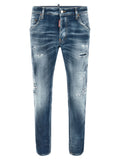 Dsquared² Blue Cotton Boyfriend Jeans
