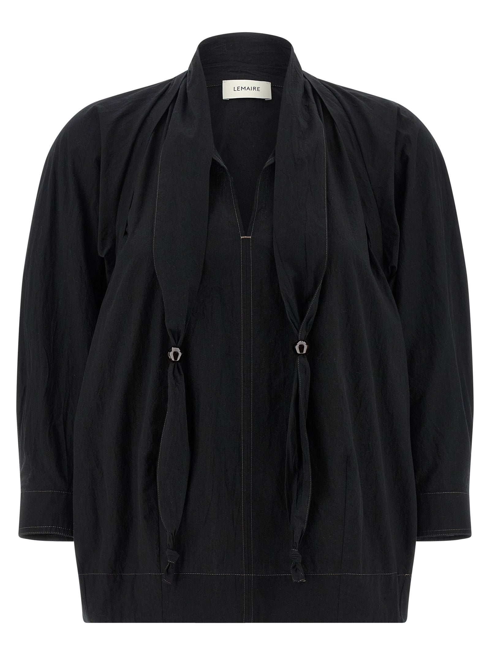 Lemaire Black Cotton Blouse