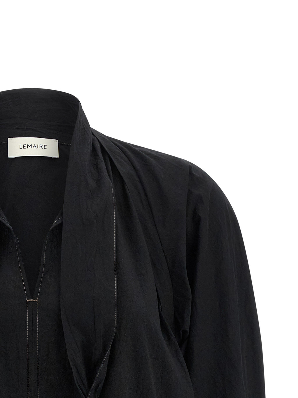 Lemaire Black Cotton Blouse