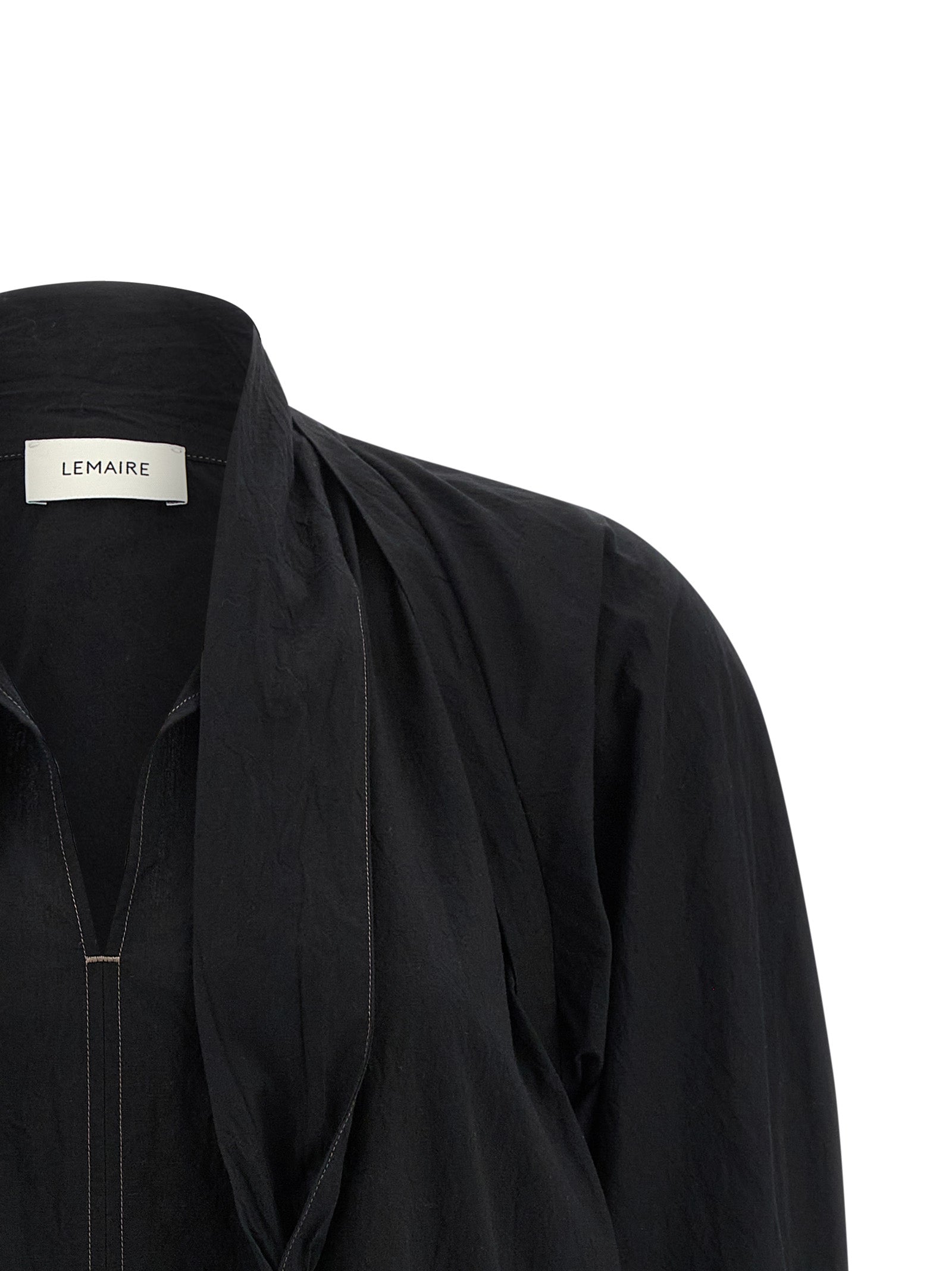 Lemaire Black Cotton Blouse