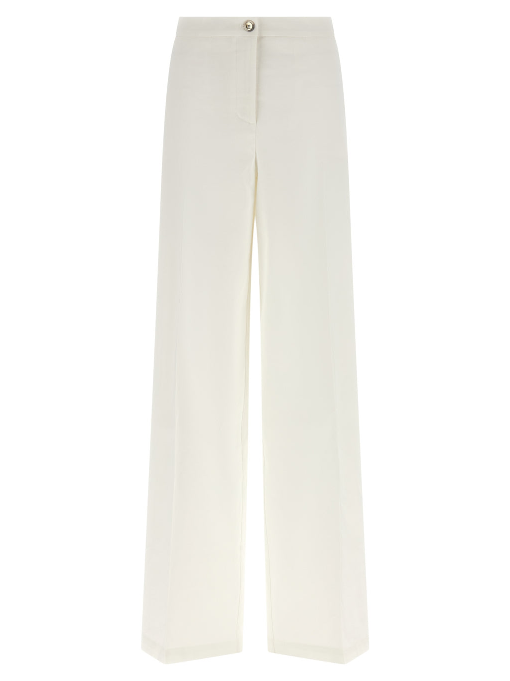 PINKO White Linen Casual Pants