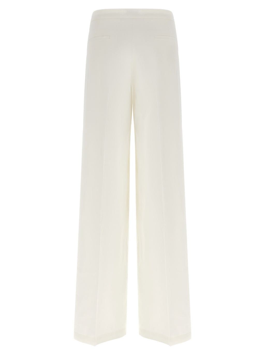 PINKO White Linen Casual Pants