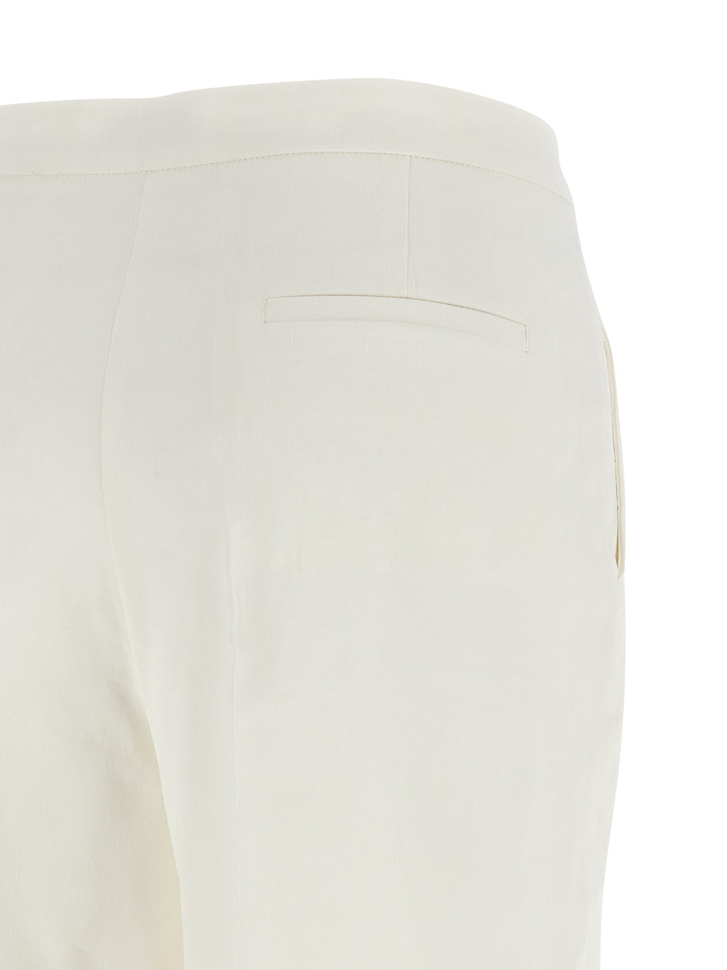 PINKO White Linen Casual Pants