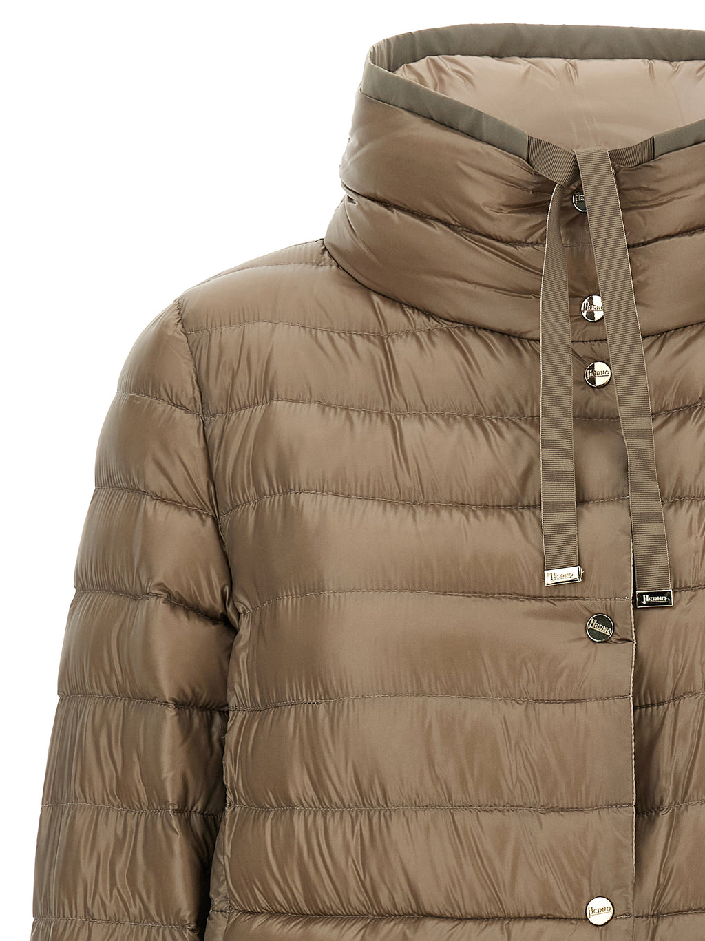 Herno Brown Polyamide Full-Length Jacket