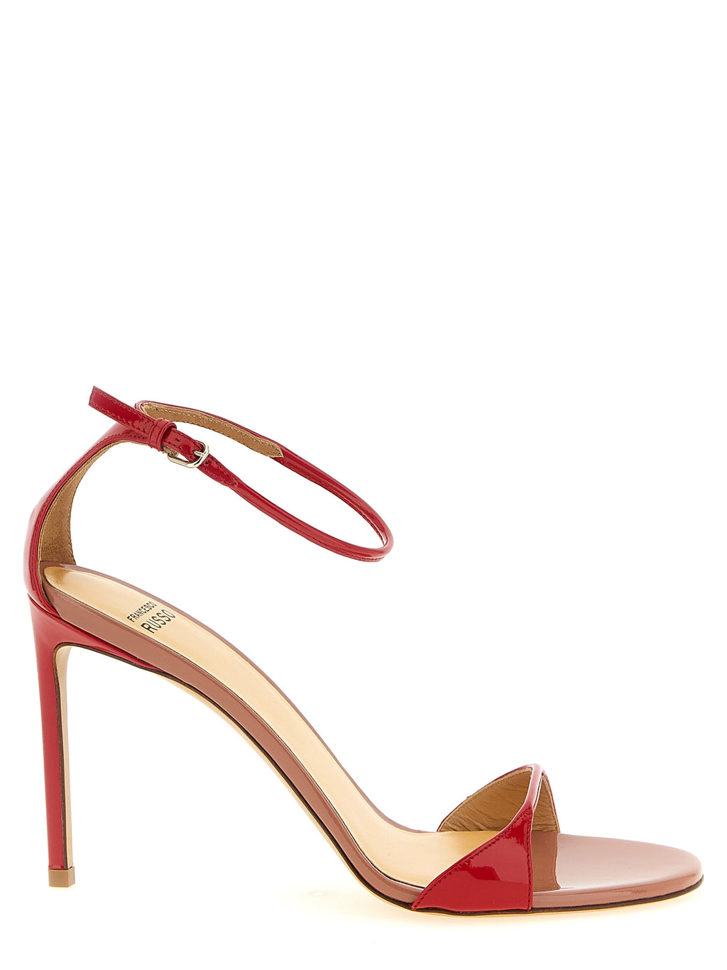 Francesco Russo Multicolor Goatskin Stiletto Heel Sandals
