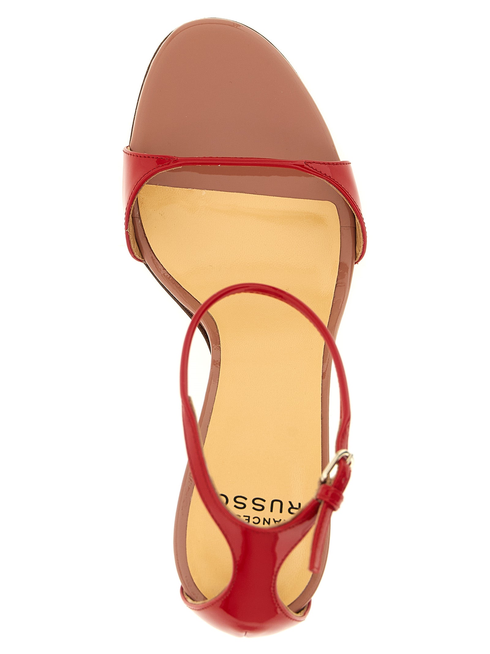 Francesco Russo Multicolor Goatskin Stiletto Heel Sandals