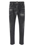 Dsquared² Gray Cotton Relaxed Fit Jeans