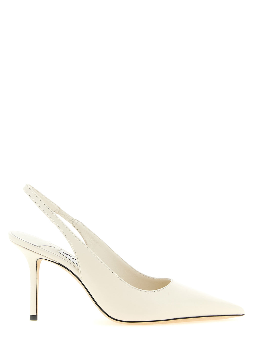 Jimmy Choo White Leather High Heel Pumps