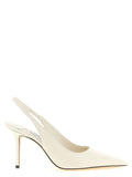 Jimmy Choo White Leather High Heel Pumps