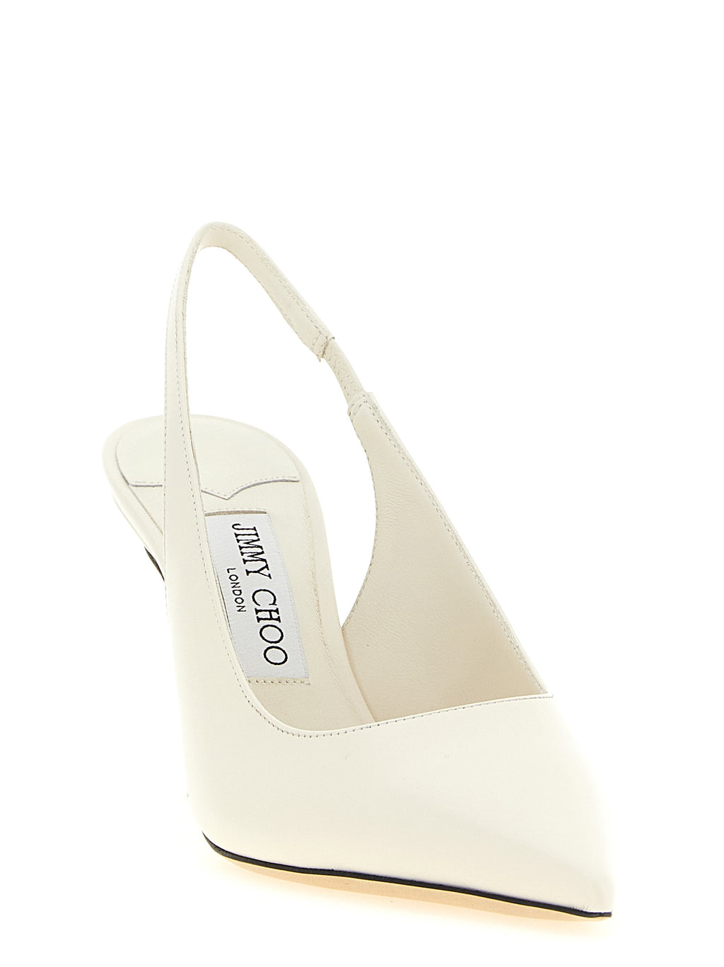 Jimmy Choo White Leather High Heel Pumps