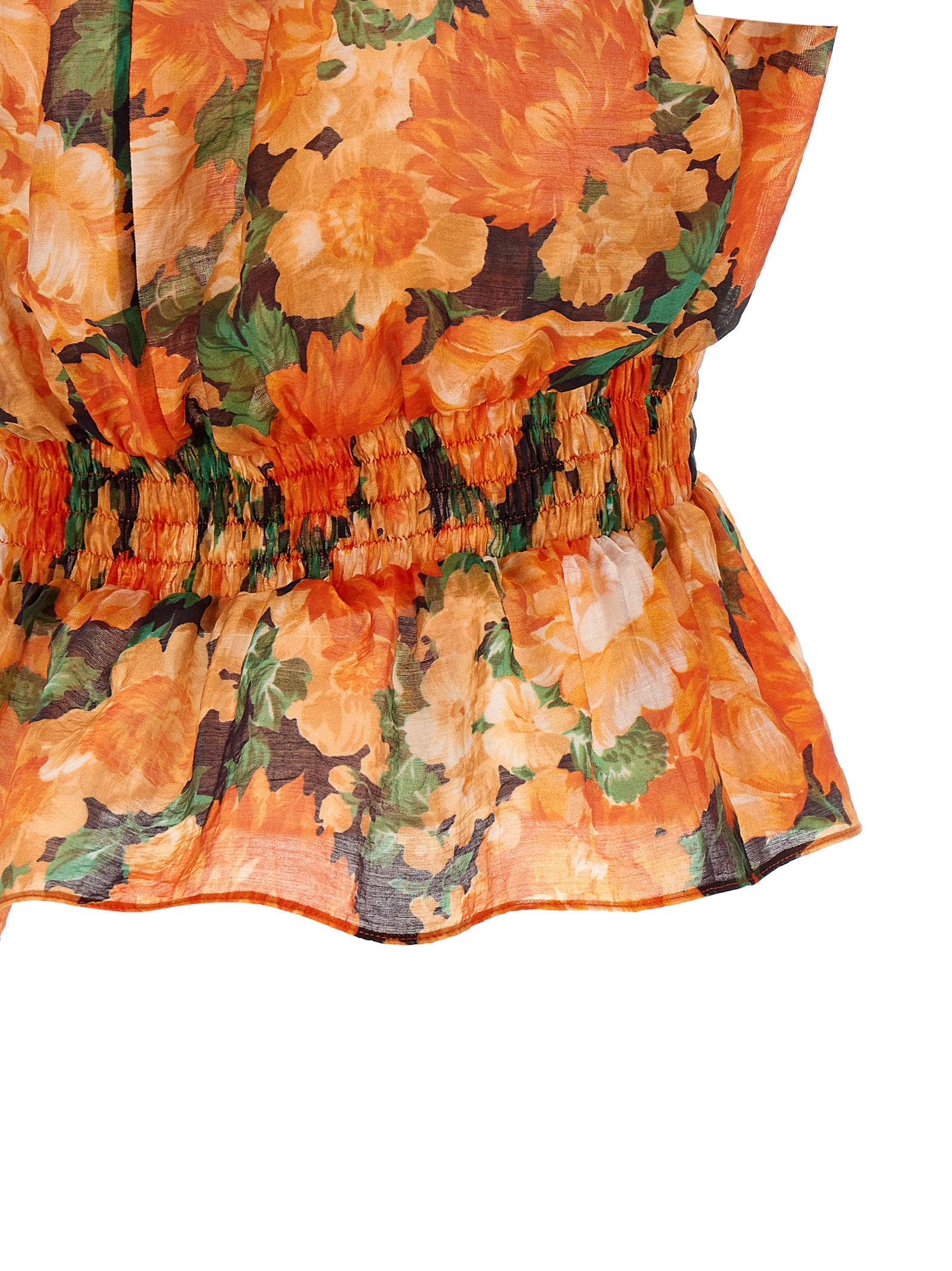 PINKO Orange Lyocell Shirt