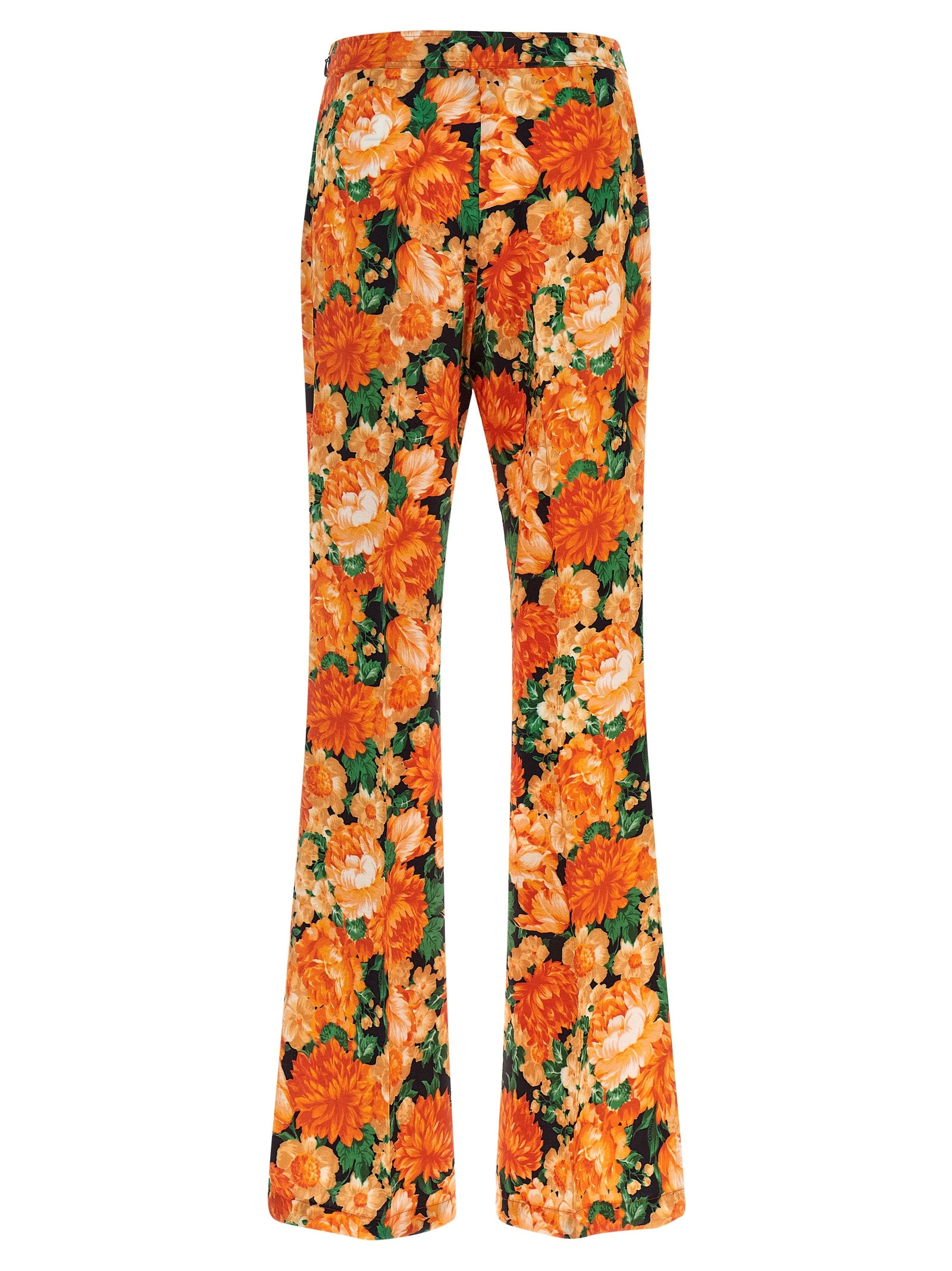 PINKO Orange Viscose Flared Pants