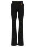Elisabetta Franchi Black Cotton Flared Jeans
