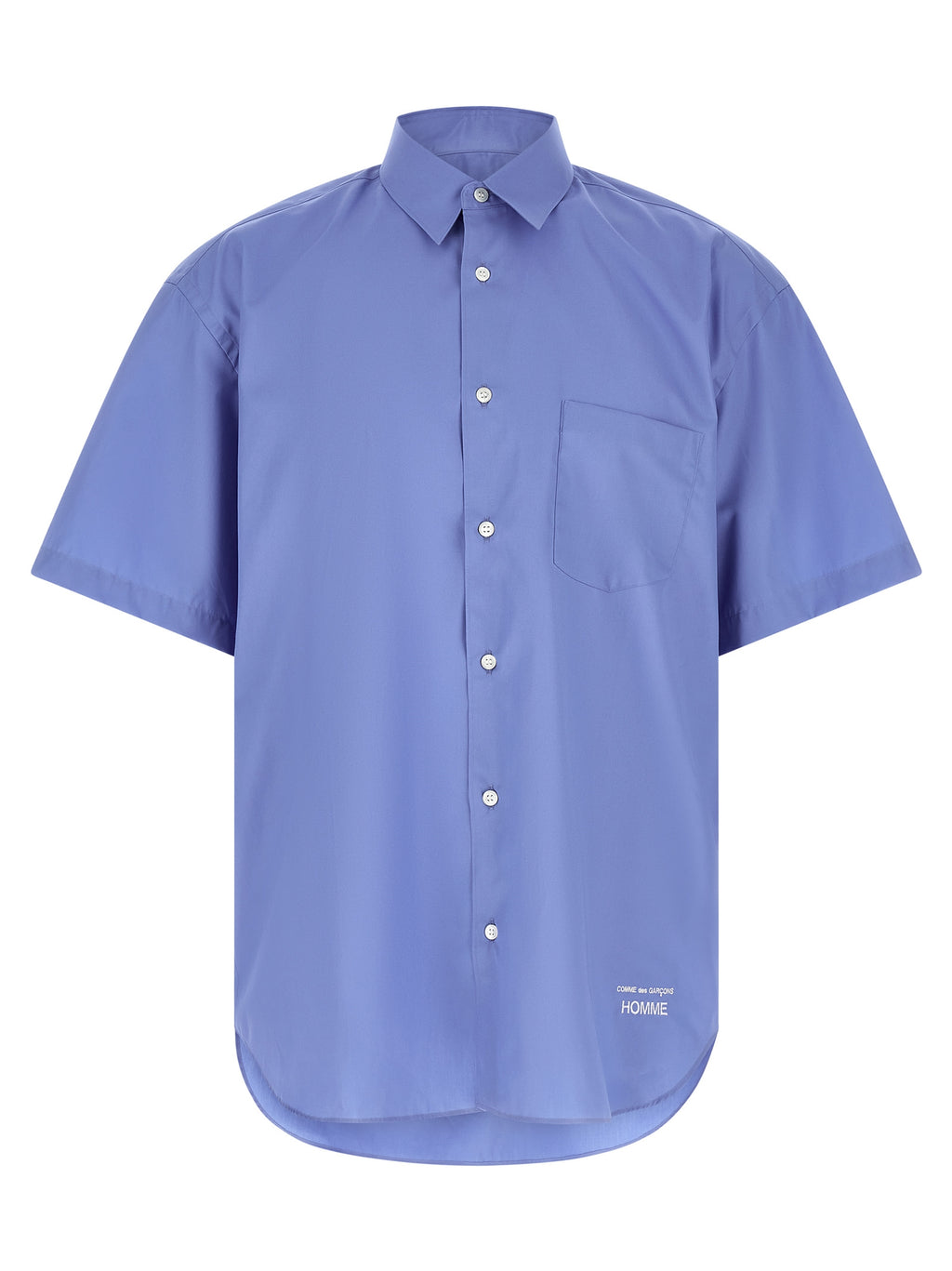 Comme Des Garçons Blue Cotton Blouse