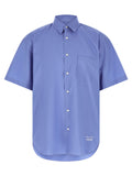 Comme Des Garçons Blue Cotton Blouse