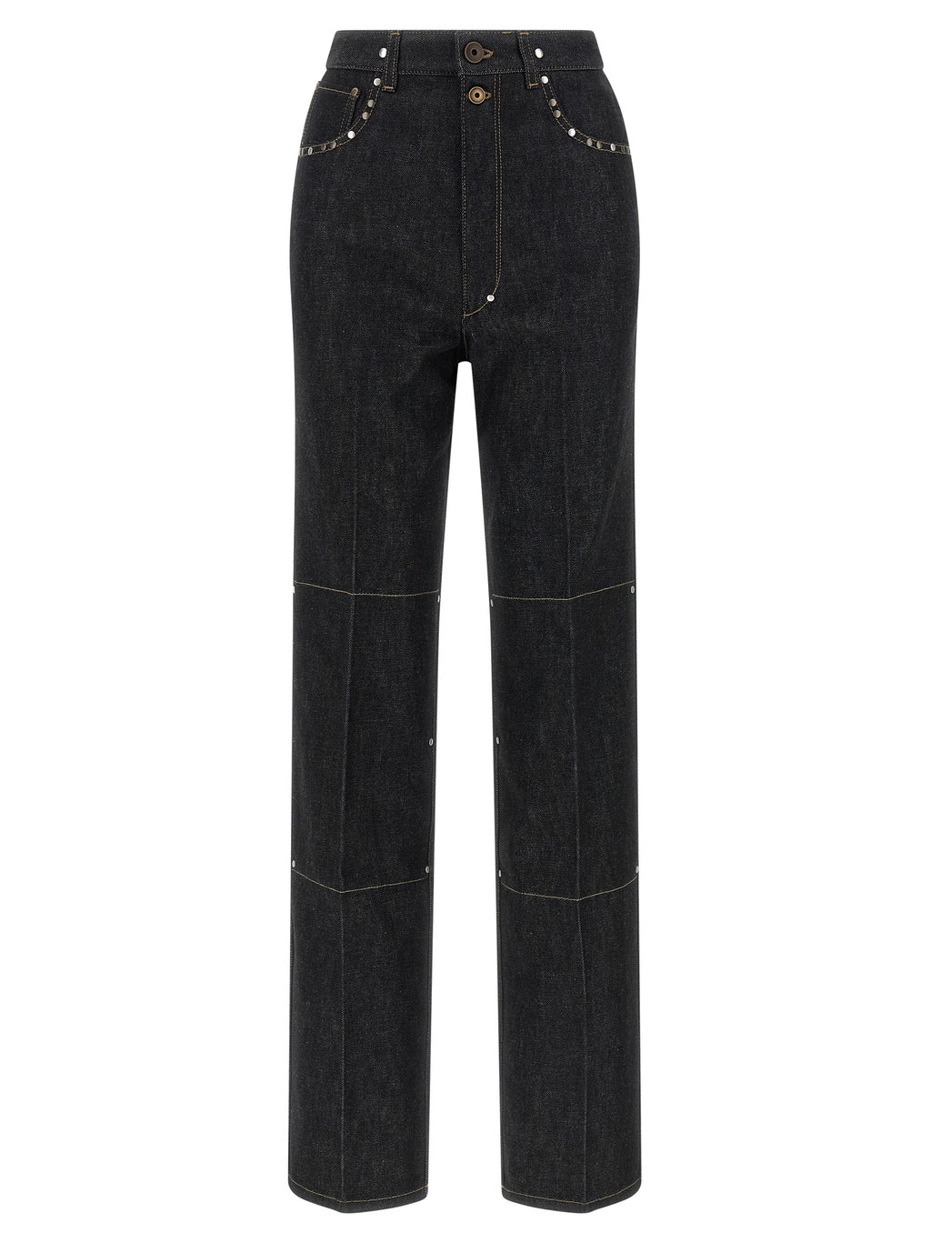 Lemaire Black Cotton High-Waisted Jean