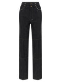 Lemaire Black Cotton High-Waisted Jean