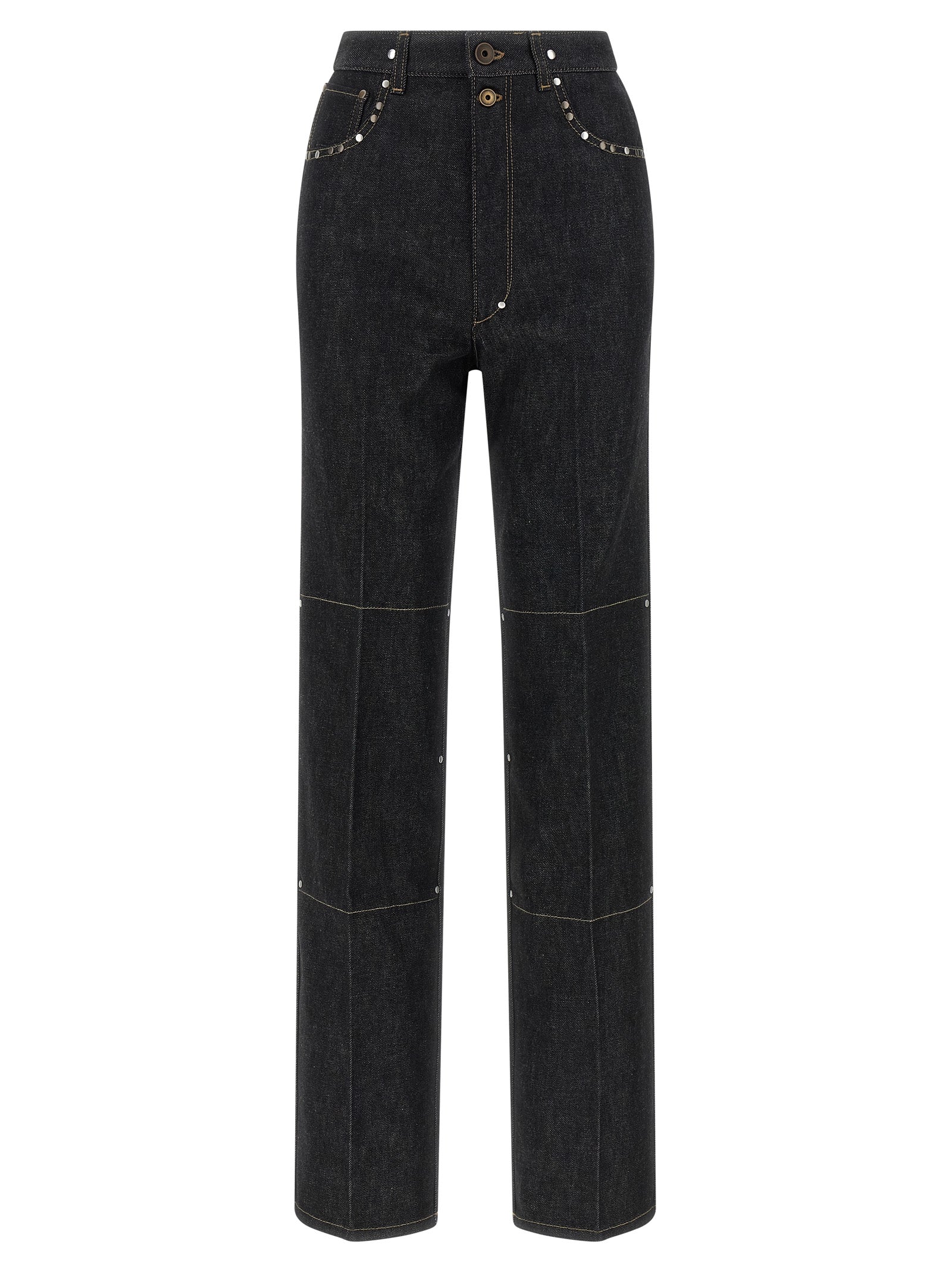 Lemaire Black Cotton High-Waisted Jean