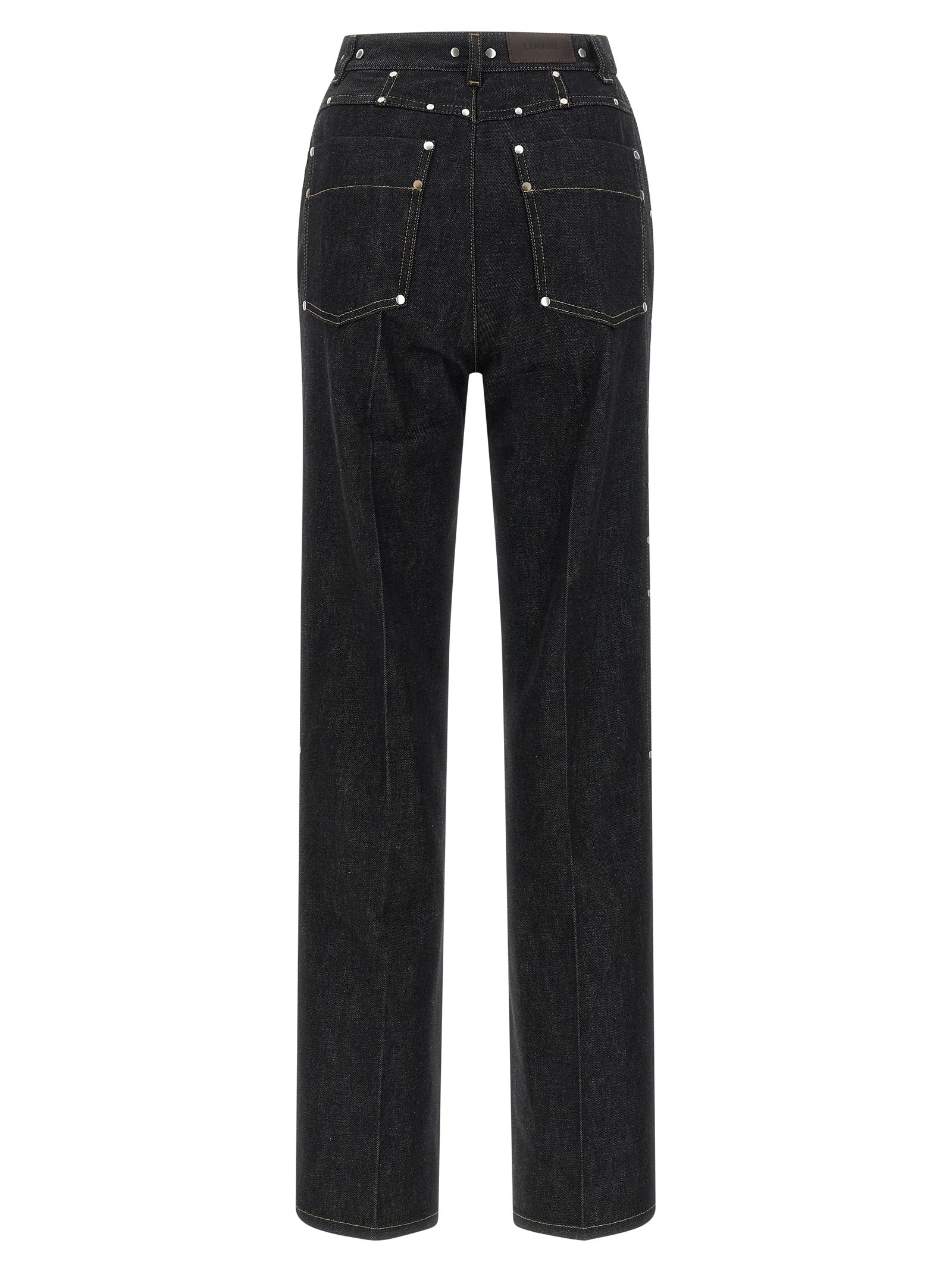 Lemaire Black Cotton High-Waisted Jean