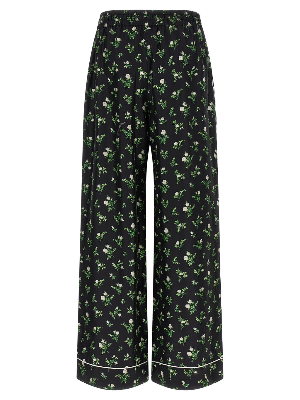 Dolce & Gabbana Black Silk Casual Pants