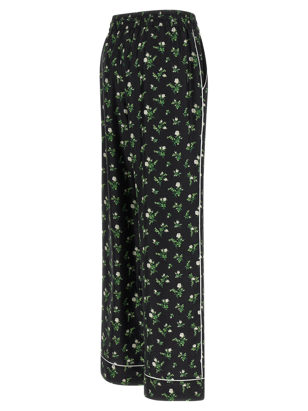 Dolce & Gabbana Black Silk Casual Pants