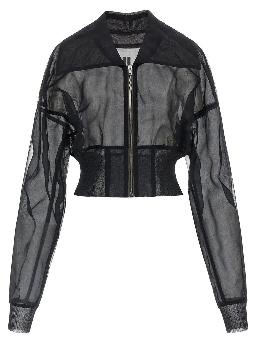 Rick Owens Black Nylon Bomber
