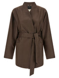 Kiton Brown Polyamide Blazer