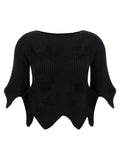 Issey Miyake Black Polyester Blouse