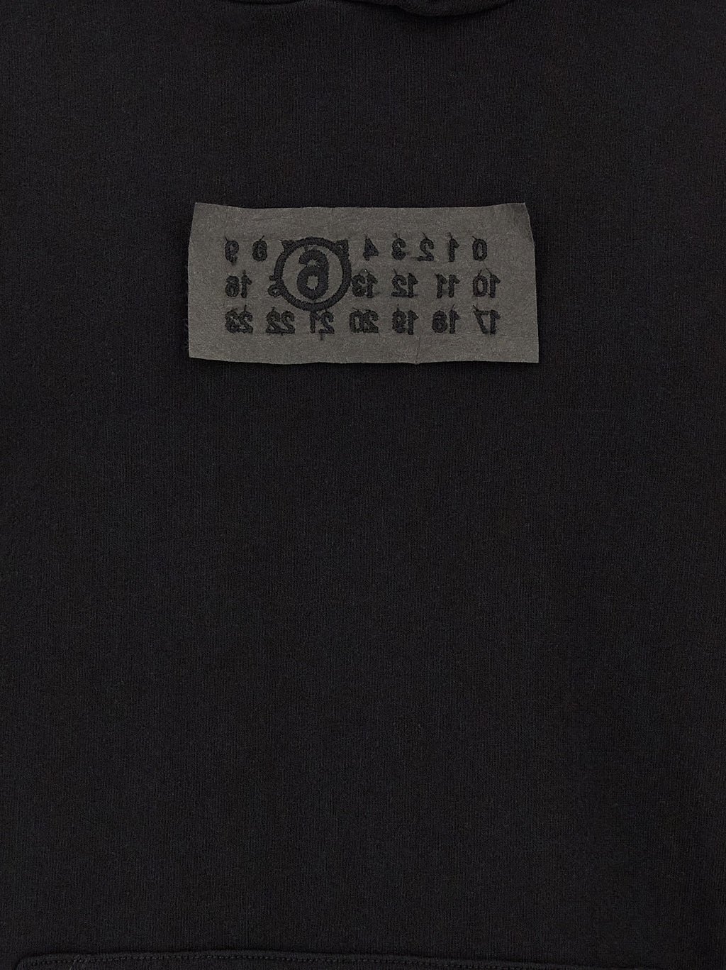 MM6 Maison Margiela Black Cotton Sweatshirt