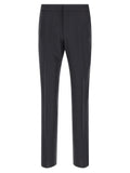 ZEGNA Blue Linen Dress Pants