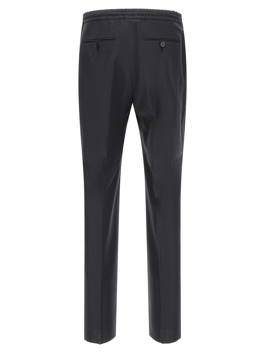 ZEGNA Blue Linen Dress Pants