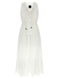 PINKO White Cotton Long Dress