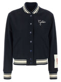 Golden Goose Blue Virgin Wool Bomber