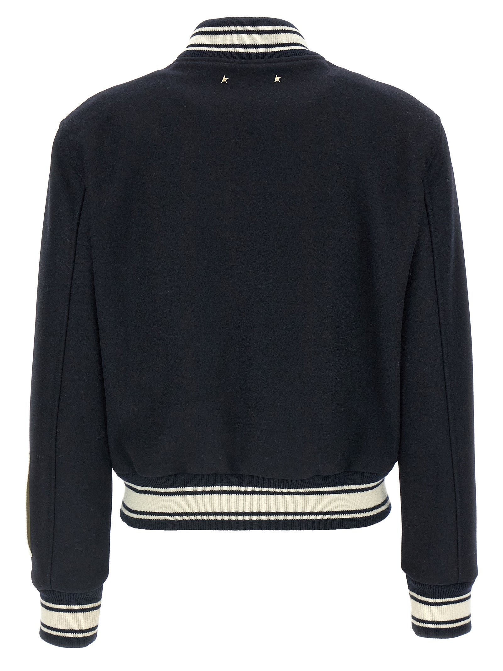 Golden Goose Blue Virgin Wool Bomber