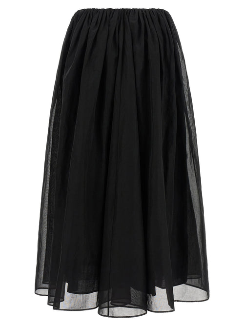 Brunello Cucinelli Black Cotton Mini Skirt